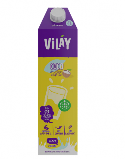 Leche VILAY Coco sin azúcar