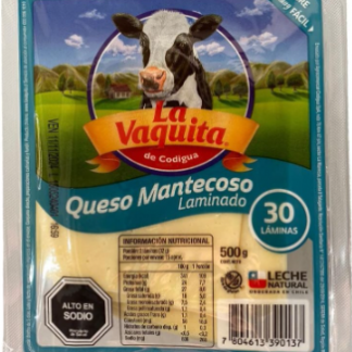 Queso Mantecoso Laminado La Vaquita 500g